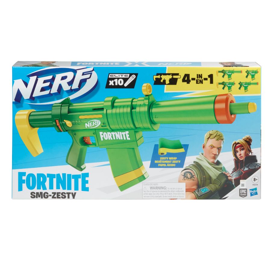 Nerf Fortnite SMG Zesty 4 In 1 Blaster