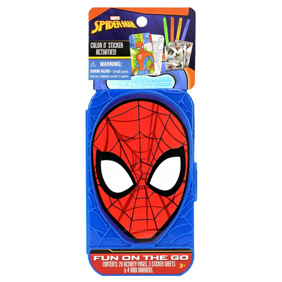 Fun On The Go Colouring & Stickers Spiderman