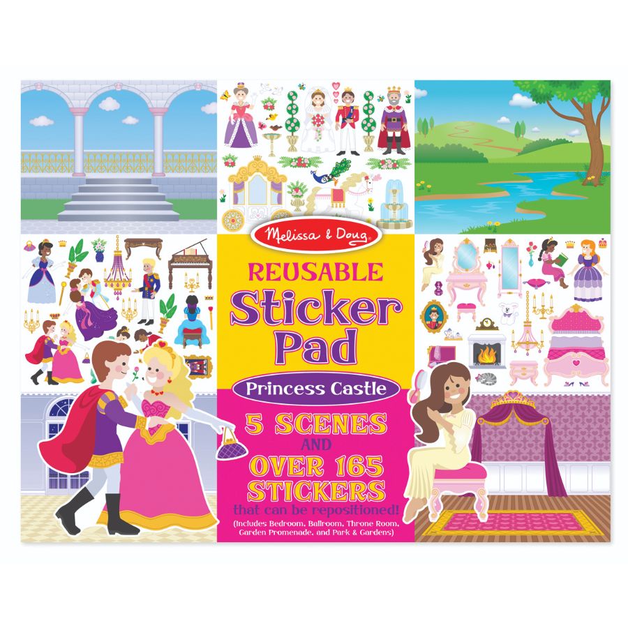 Melissa & Doug Reusable Stickers Princess Castle