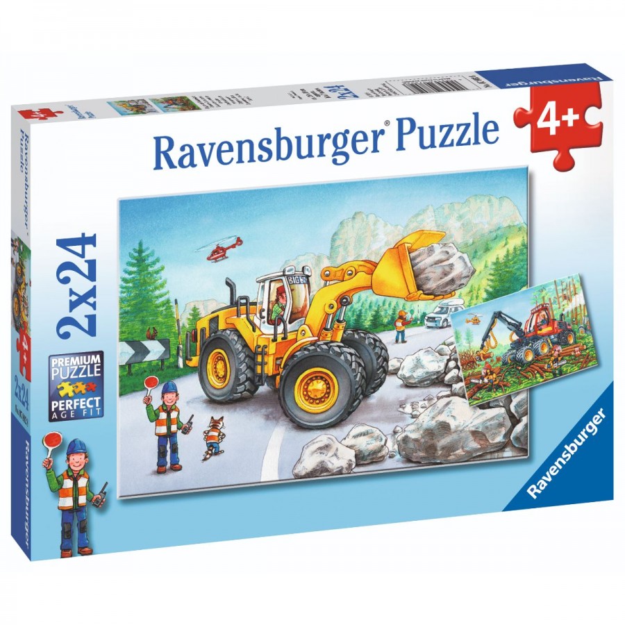 Ravensburger Puzzle 2x24 Piece Diggers At Work