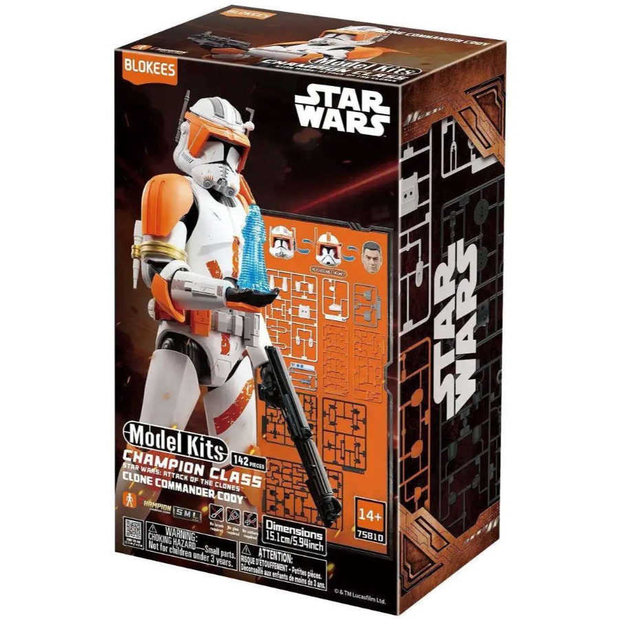 Blokees Model Kit Champion Class Star Wars Attack Of The Clones Commander Cody