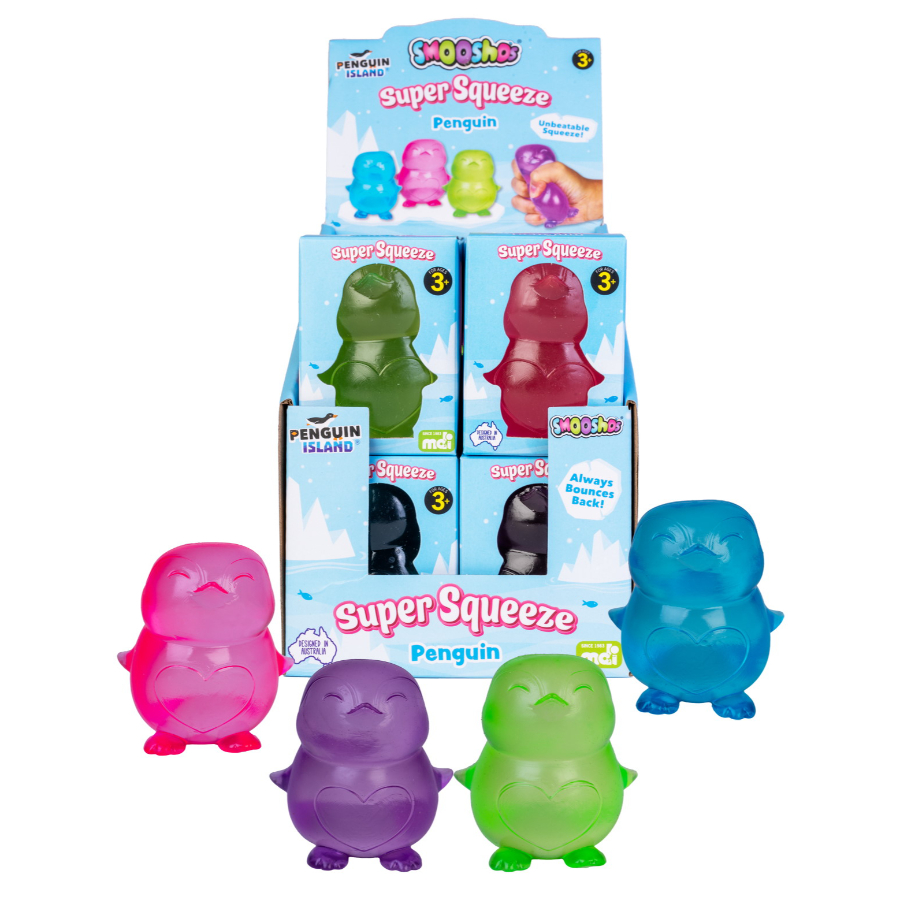 Smooshos Super Squishy Glow in The Dark Penguin