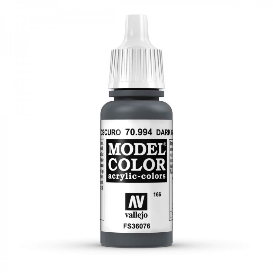 Vallejo Acrylic Paint Model Colour Dark Grey 17-18ml