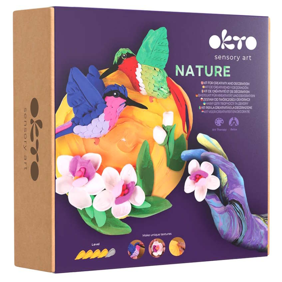 Okto Sensory Clay Art 3D Picture Hummingbirds