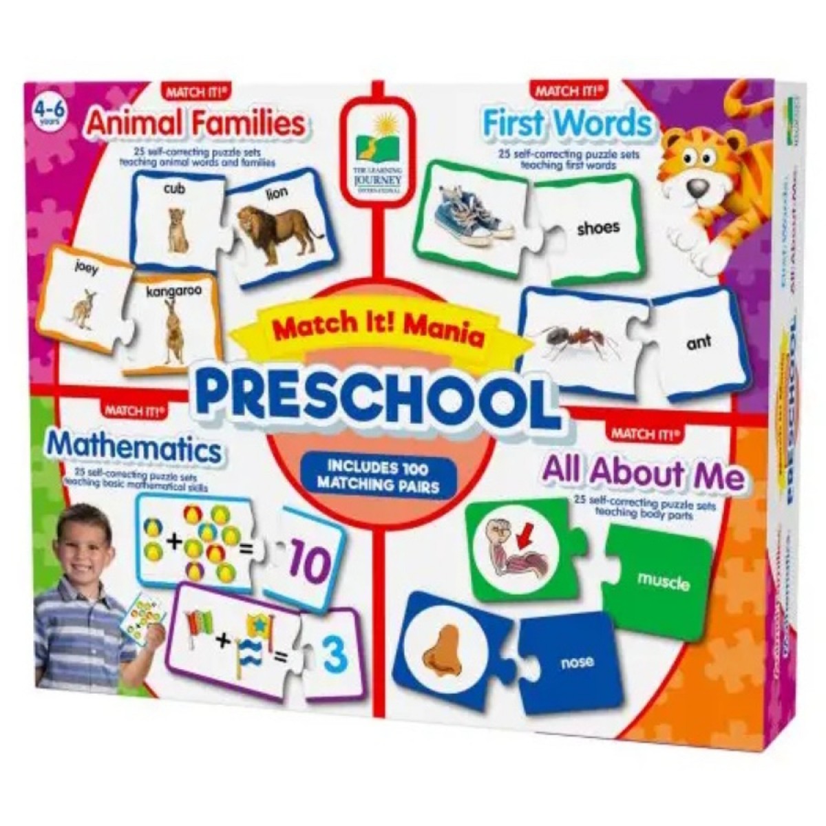 The Learning Journey Match It! Match My Ride - 30 Puzzle Autocorrettivi Per Bambini 3-6 Anni | Gioco Educativo Su Veicoli E Mestieri