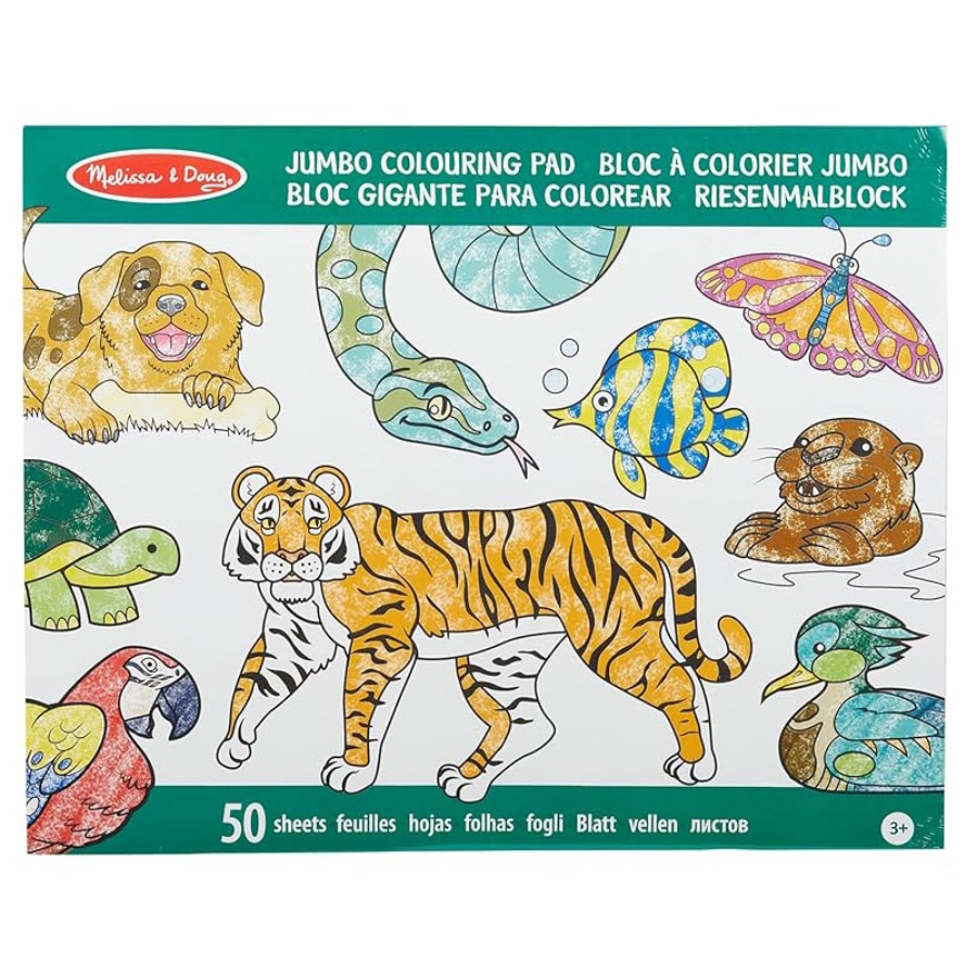 Melissa & Doug Jumbo Colouring Pad Wild Animals