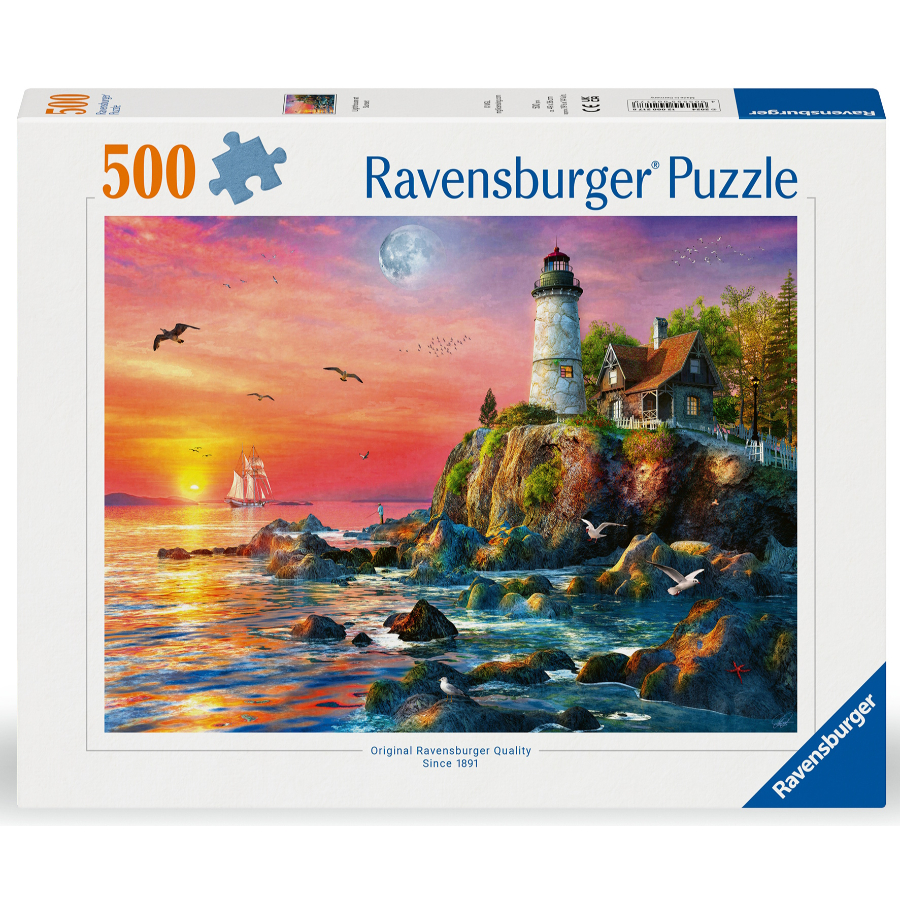 Ravensburger Puzzle 500 Piece Lighthouse At Sunset SF