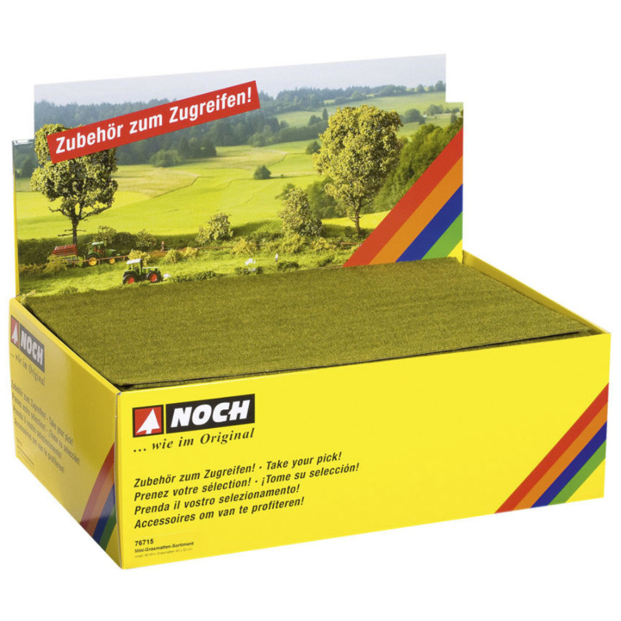 Noch Rail Scenery Mini Grass Mats Assorted