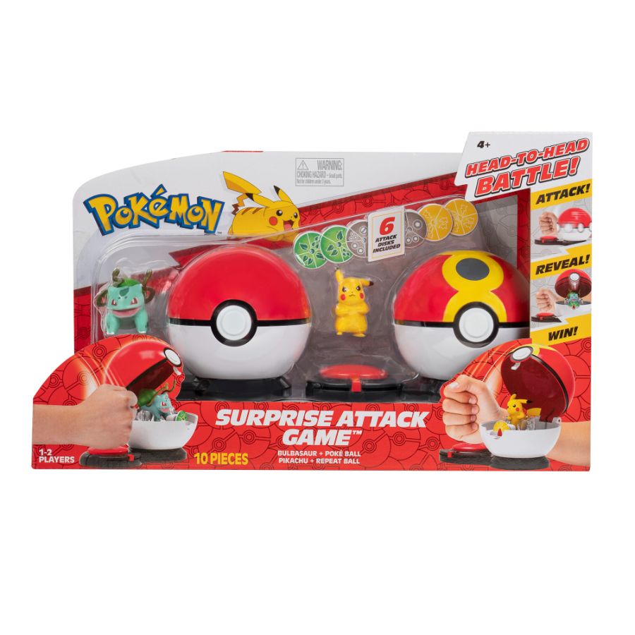Pokemon Surprise Attack Poke Ball Battle Game Assorted