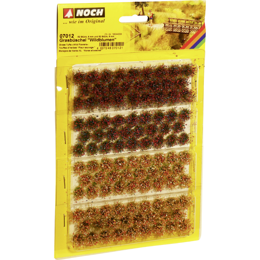 Noch Rail Trains Scenery Grass Tufts Wild Flowers