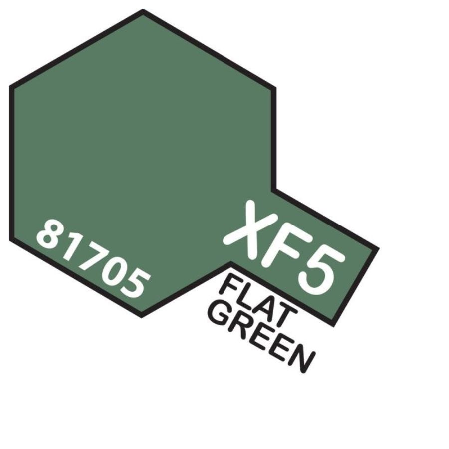 Tamiya Mini Acrylic Paint XF5 Flat Green