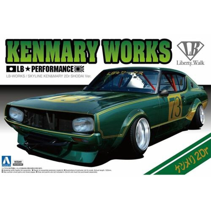 Aoshima Model Kit 1:24 LB Works Kenmary 2DR Shodai Version
