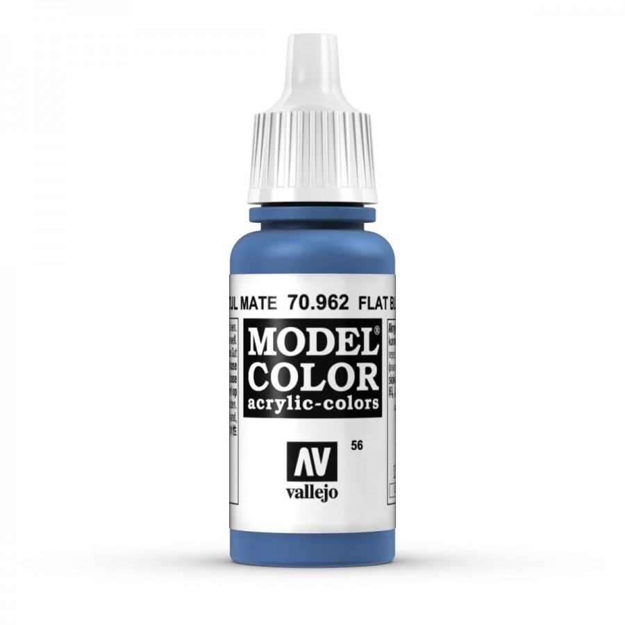 Vallejo Acrylic Paint Model Colour Flat Blue 17-18ml