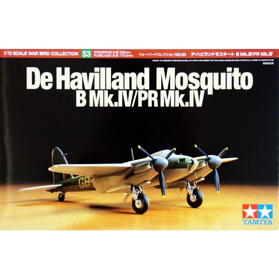 Tamiya Model Kit 1:72 Mosquito B MK IV PR MK IV