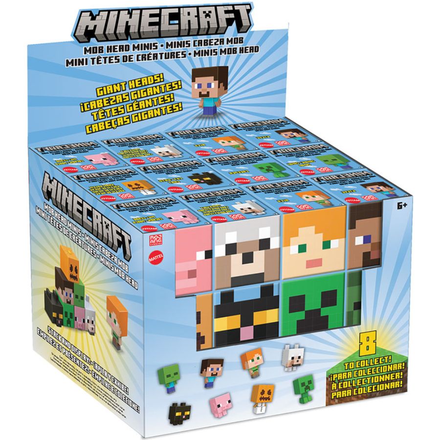 Minecraft Mob Head Mini Figure Assorted