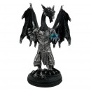 Dragon Knight In Armour Holding Orb 18cm Assorted