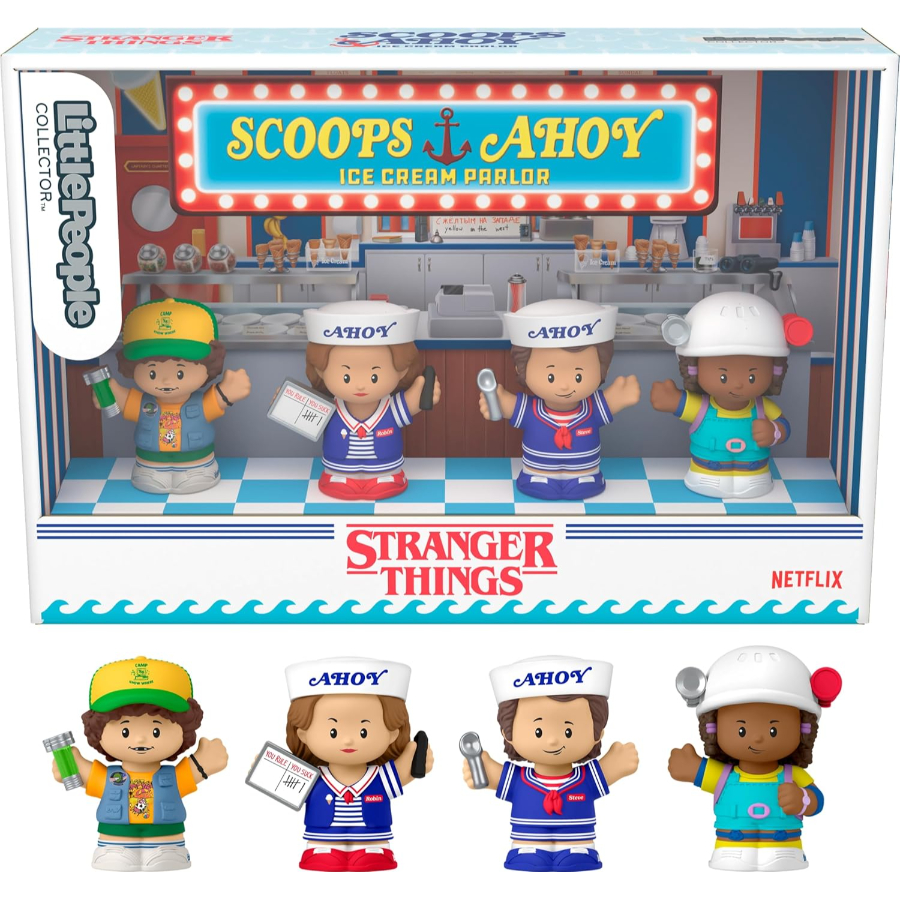 Little People Collector Stranger Things Scoop Troop 4 Figures Set