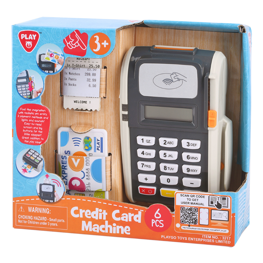 Kids Role Play Electronic Credit Card Machine