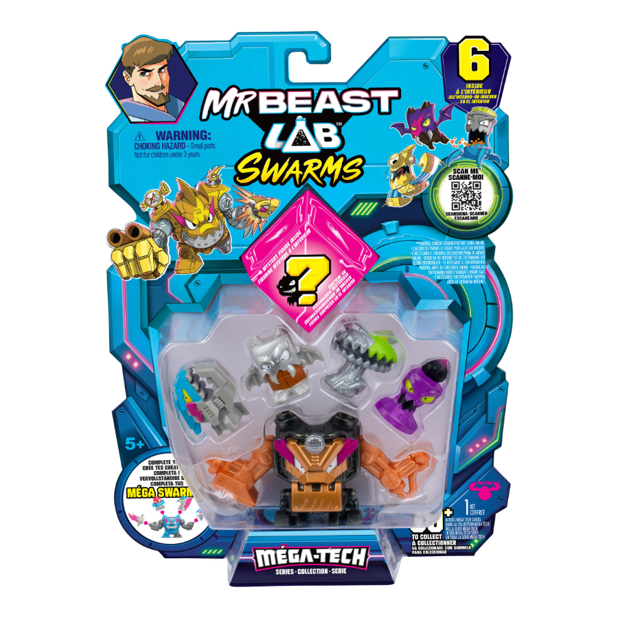 Mr Beast Lab Swarms Series 5 Mega Tech Lab 6 Pack Assorted