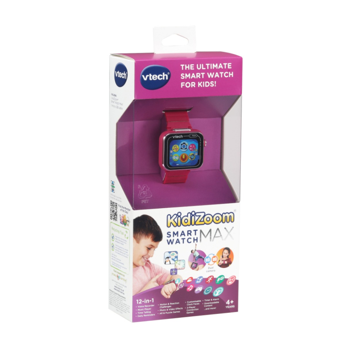 VTech Kidizoom Smartwatch Max Purple, Kids Technology