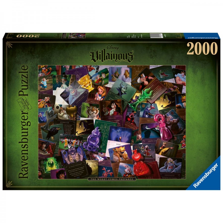 Ravensburger Puzzle Disney 2000 Piece Villainous Worst Comes Prepared