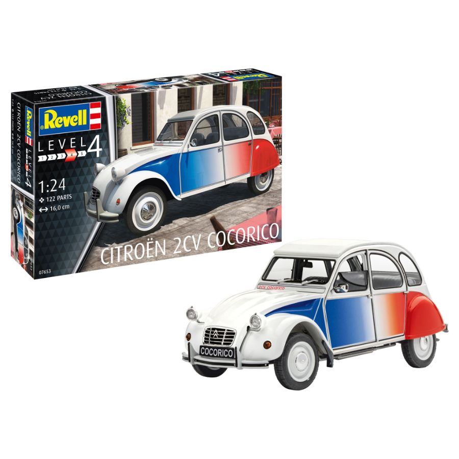 Revell Model Kit 1:24 Citroen 2CV Cocorico
