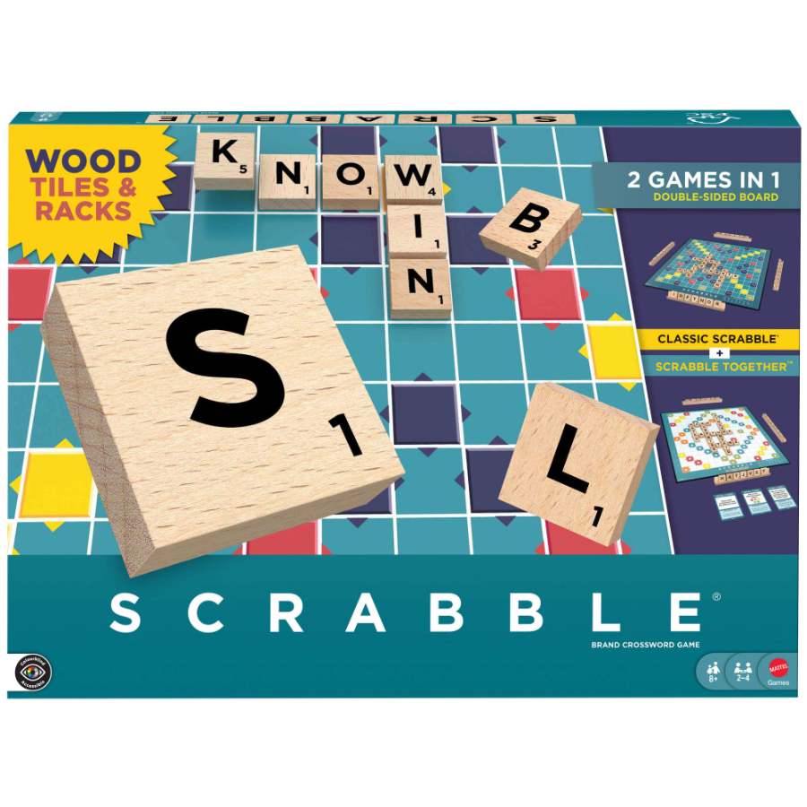 Scrabble Wooden Tiles & Racks Edition