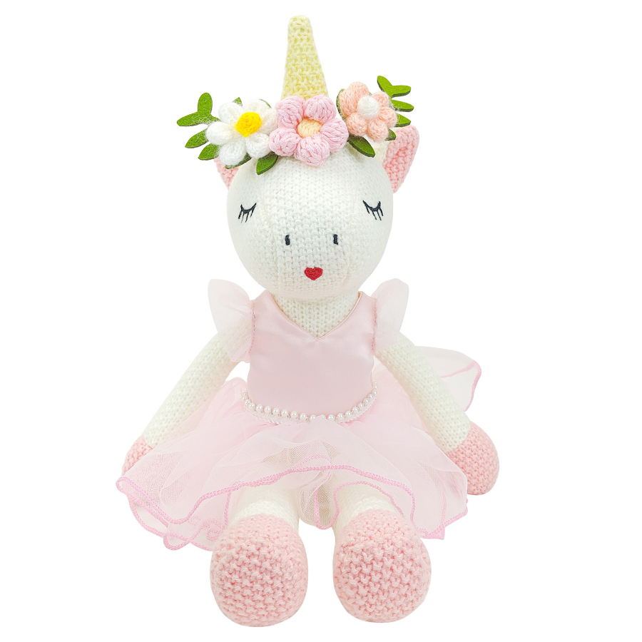 Knitted Unicorn Pink Dress