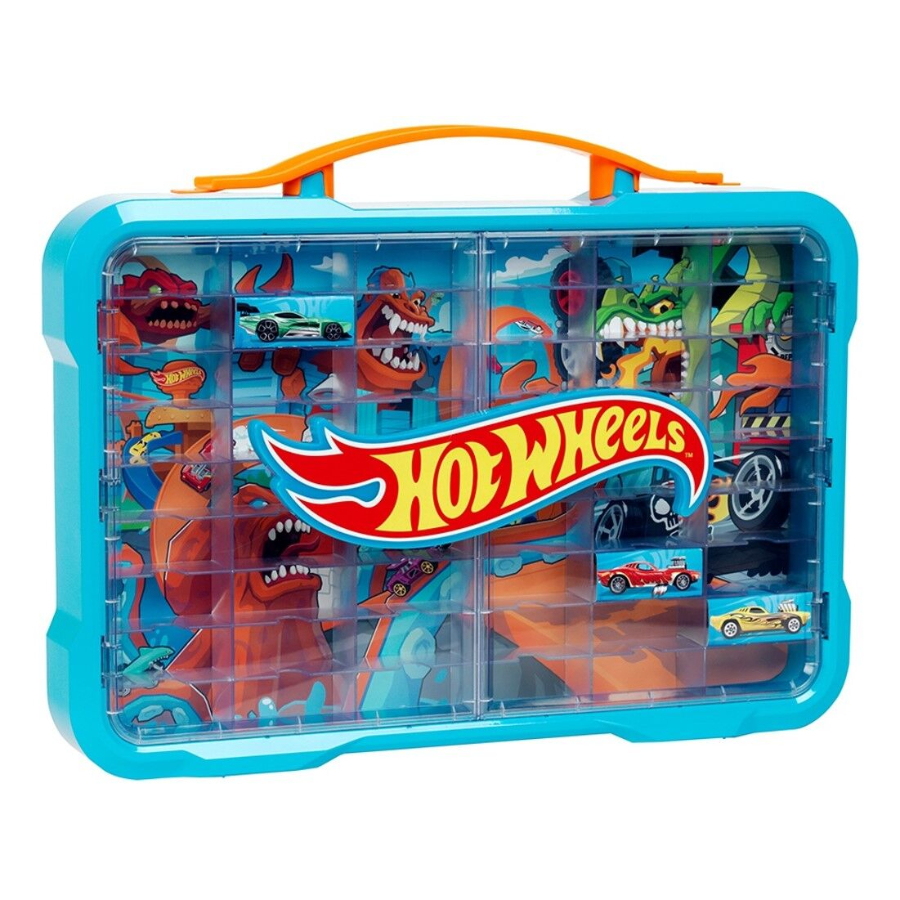 Hot Wheels Display Case With Illuminated Logo For 54 Cars