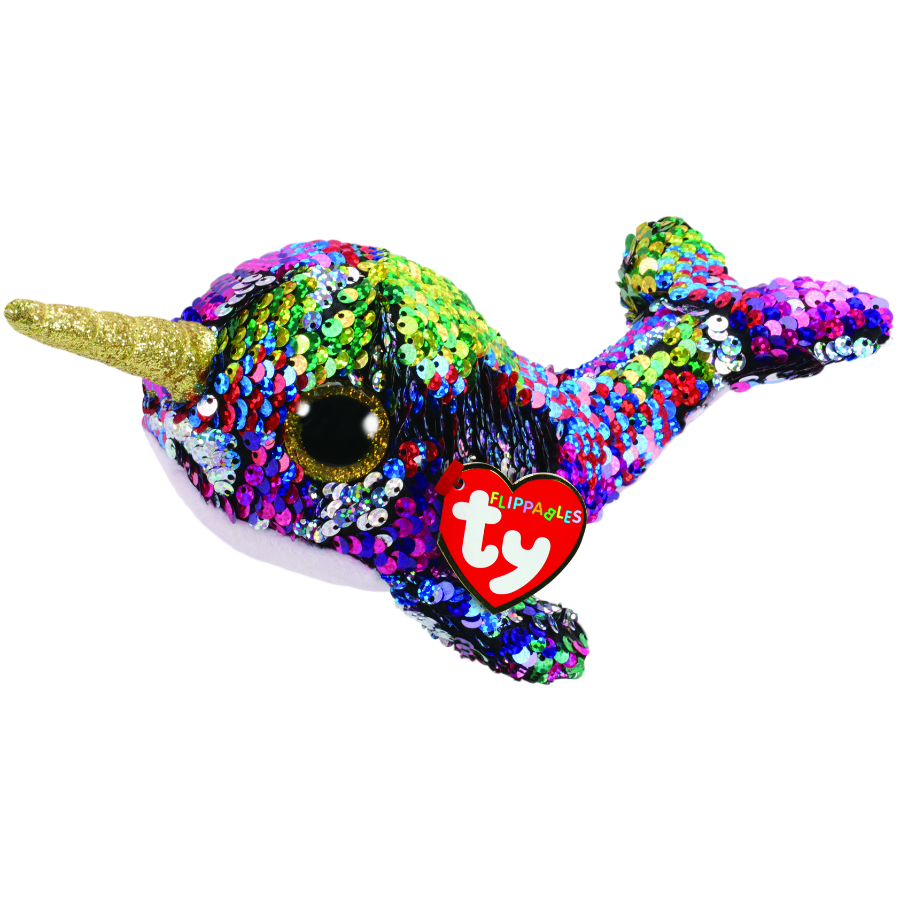 Beanie Boos Flippables Regular Plush Calypso Multi Narwhal