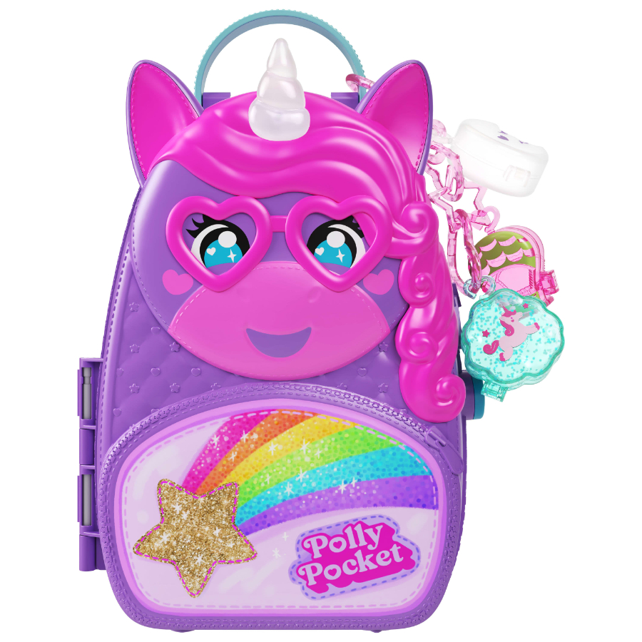 Polly Pocket Unicorn Backpack & Playset