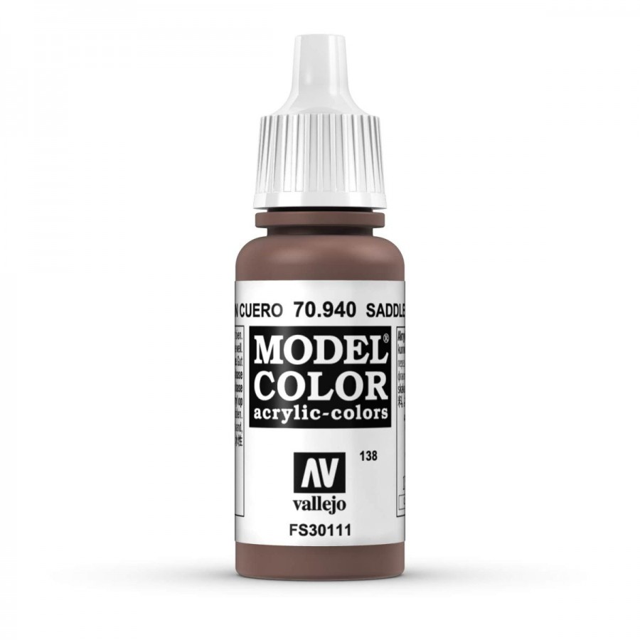 Vallejo Acrylic Paint Model Colour Saddle Brown 17-18ml