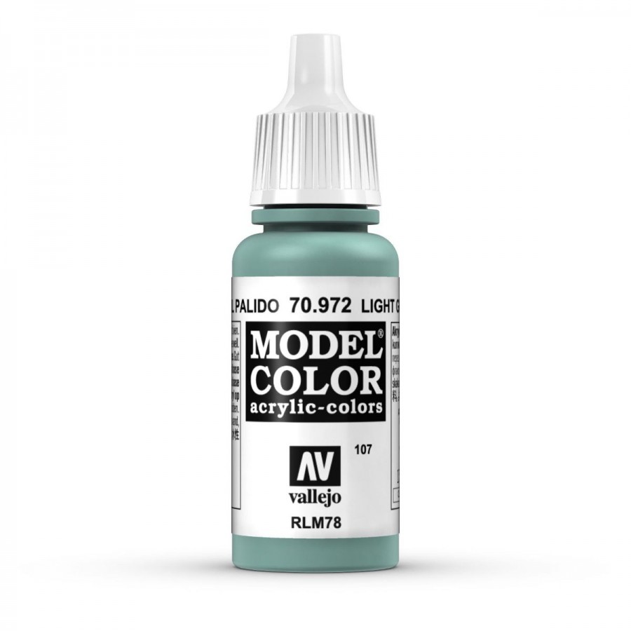 Vallejo Acrylic Paint Model Colour Light Green Blue 17-18ml