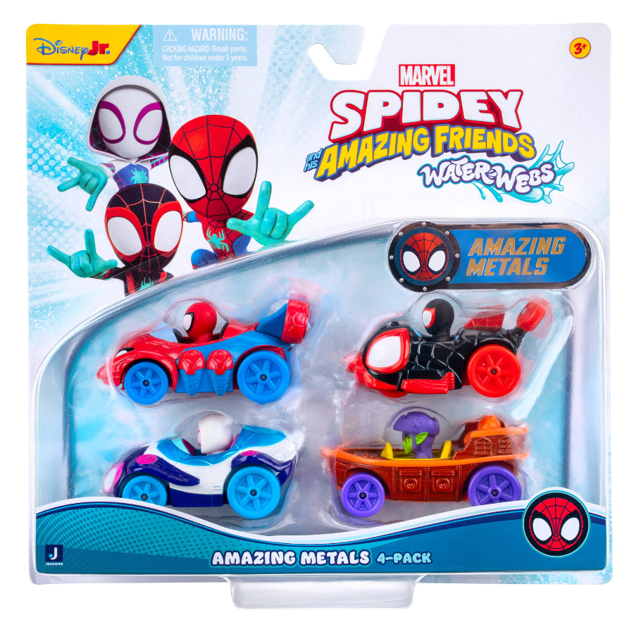 Spidey & His Amazing Friends Diecast Vehicle 4 Pack