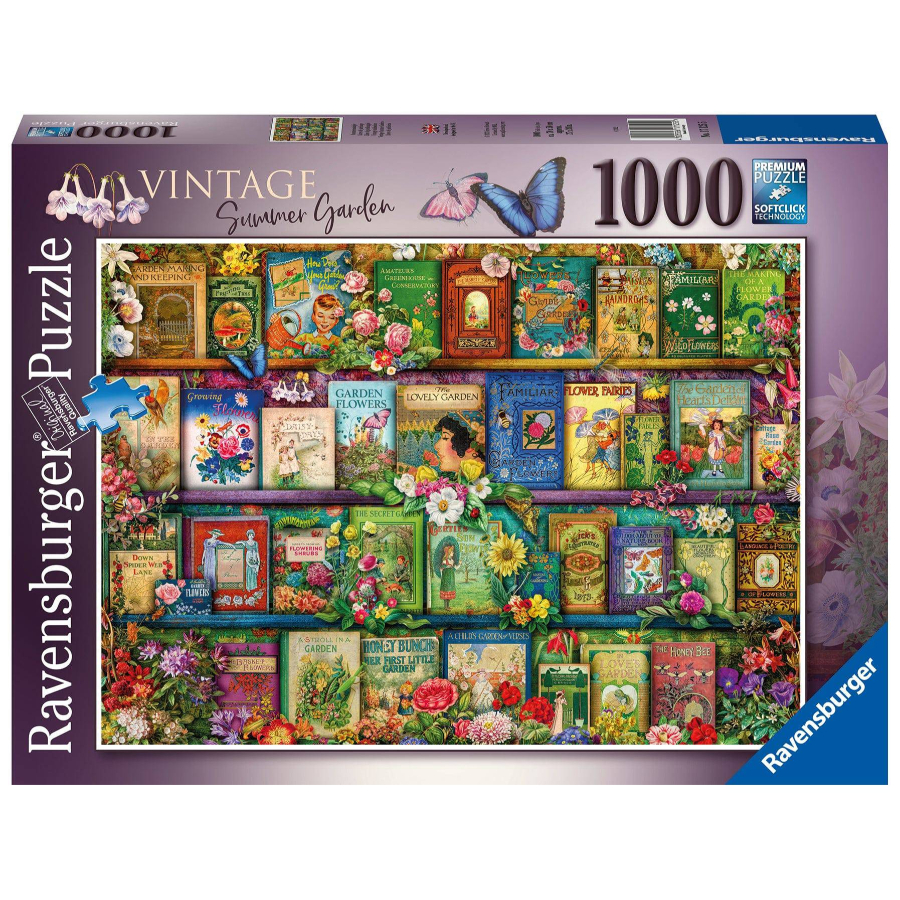 Ravensburger Puzzle 1000 Piece Vintage Summer Garden SF
