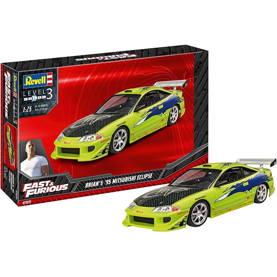 Revell Model Kit 1:25 Fast & Furious Brians 1995 Mitsubishi Eclipse