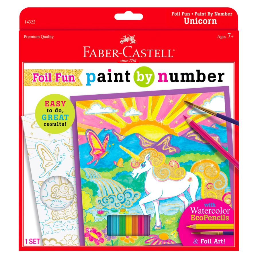 Faber Castell Foil Fun Paint By Number Unicorn