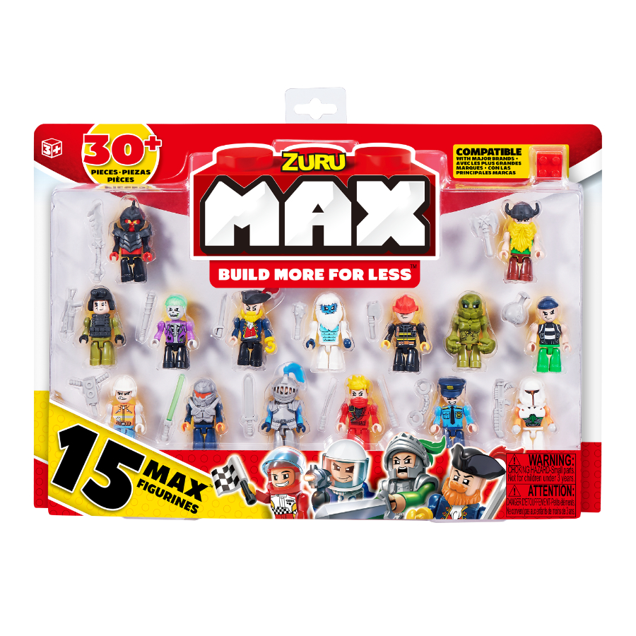 MAX Premium Building Bricks 15 Figurine Pack Assorted
