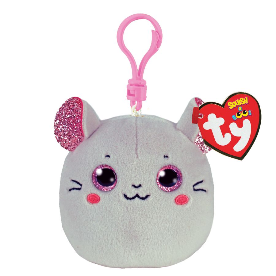 Beanie Boos Squish A Boo Clips Catnip Mouse