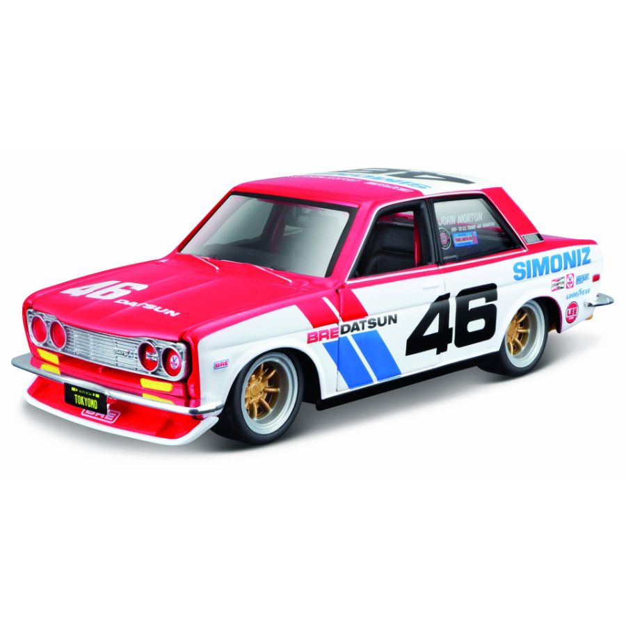 Maisto Diecast 1:24 Design Tokyo Modern 1971 BRE Datsun 510 Assorted