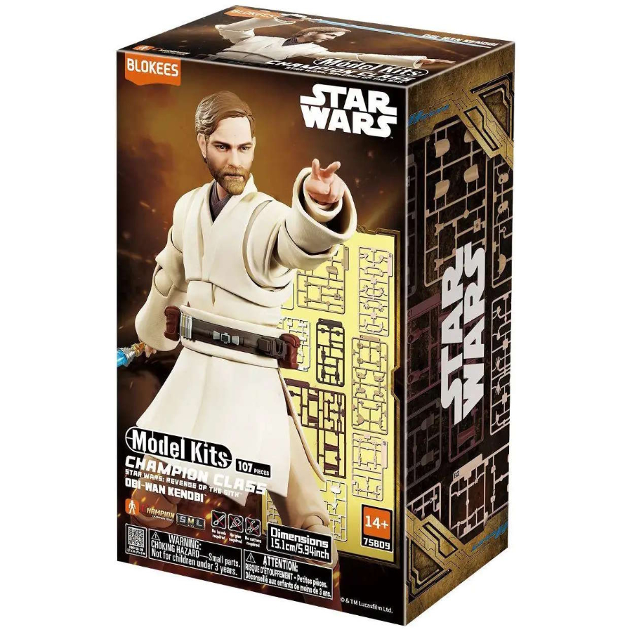 Blokees Model Kit Champion Class Star Wars Revenge Of The Sith Obi-Wan