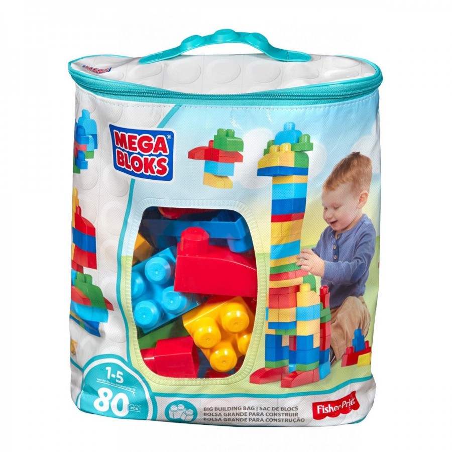Mega Bloks First Builders Big Building 80 Piece Bag