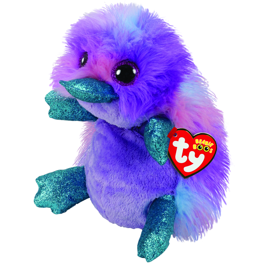 Beanie Boos Medium Plush Zappy Purple Platypus