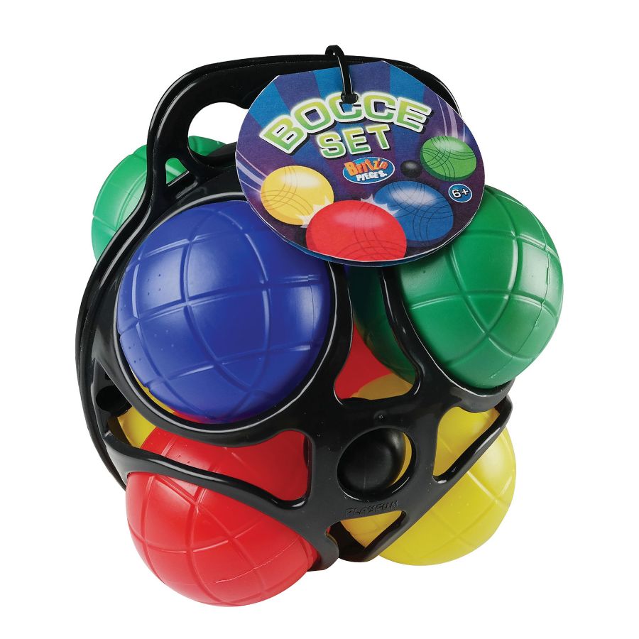 Bocce Set With Holder