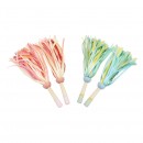 Wooden Pom Poms Pair Assorted Colours