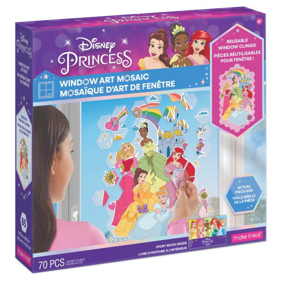 Disney Princess Window Art Mosaic 70 Piece Pack | Toys | Casey's Toys