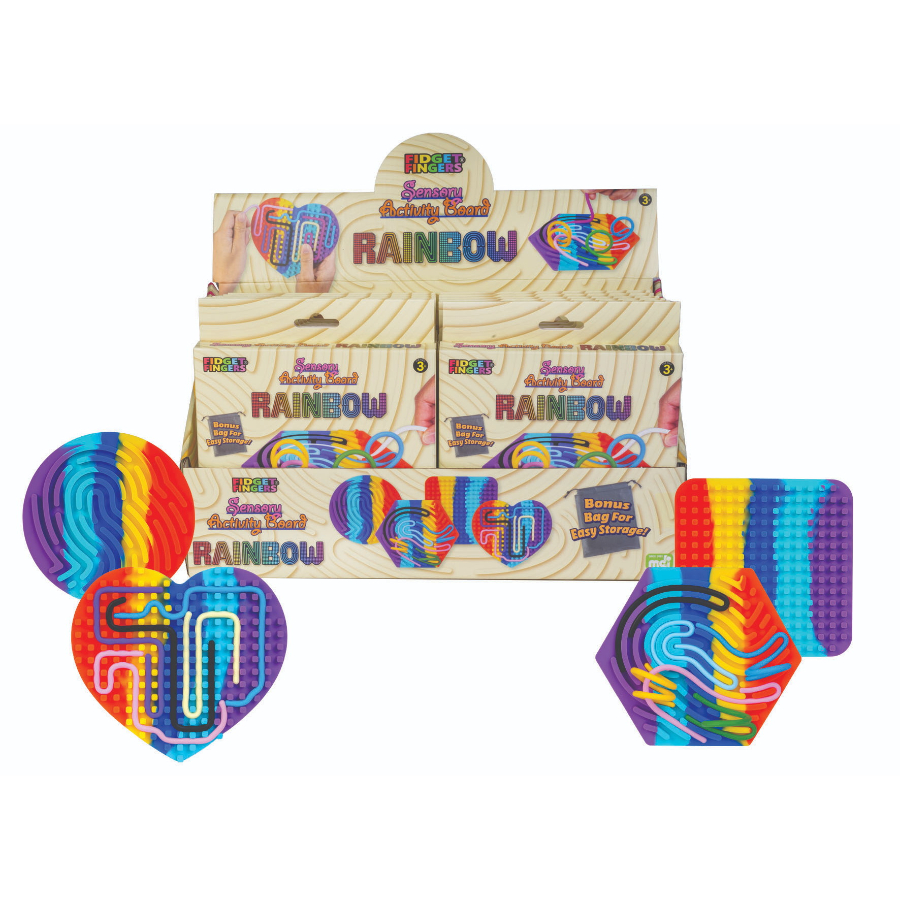 Sensory Activity Board Rainbow Assorted