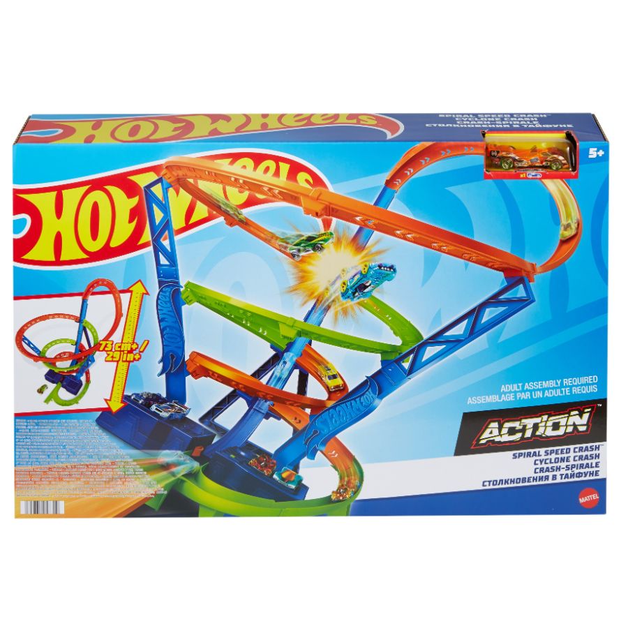 Hot Wheels Action Spiral Speed Crash Track Set
