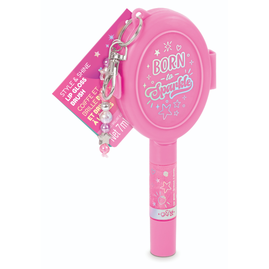 Glimmer & Glow Style & Shine Lip Gloss Brush & Mirror
