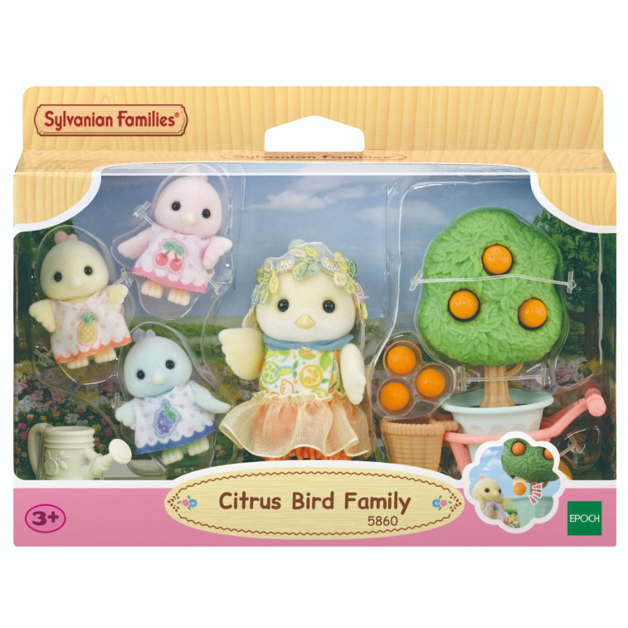 Sylvanian Families Citrus Bird Family